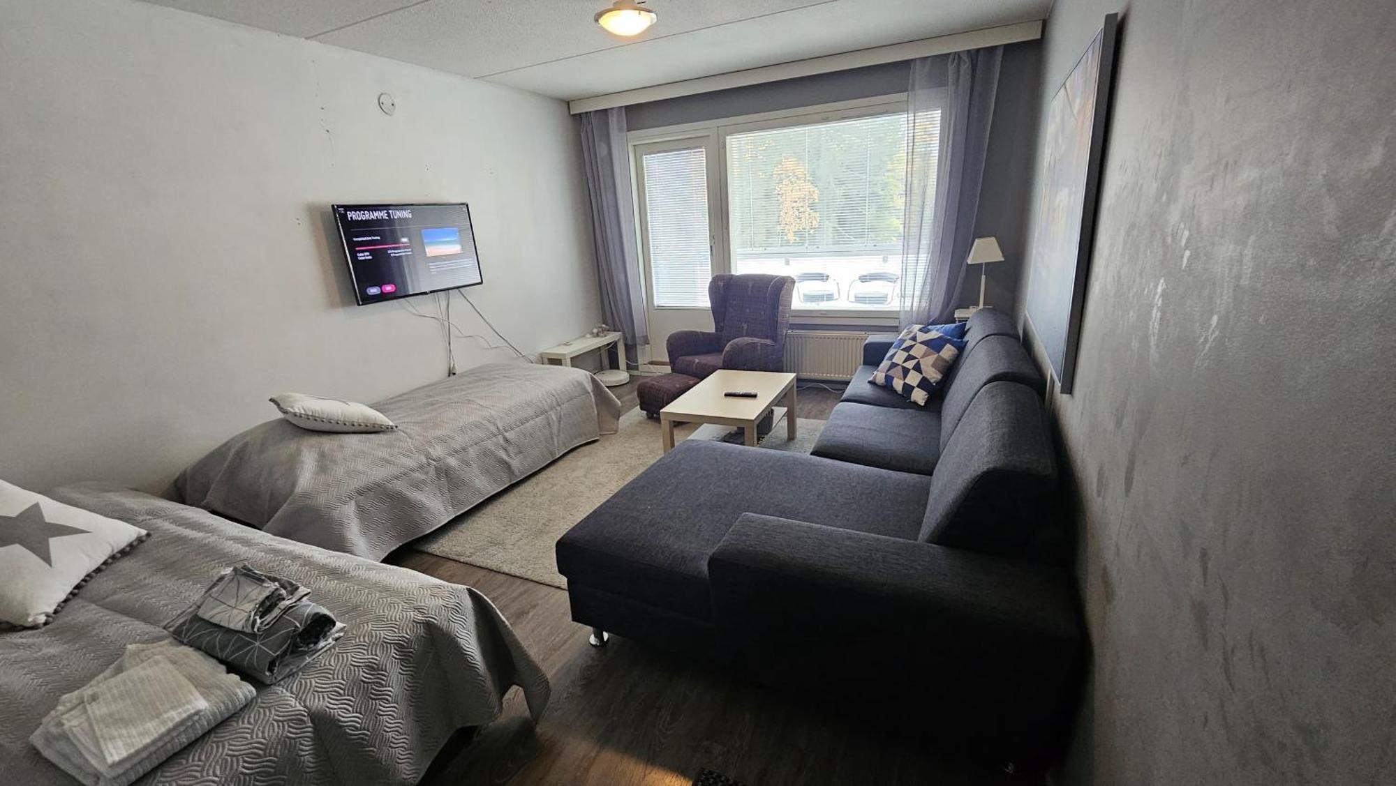 Tilava Kaksio, Saunalla Ja Saehkoeauton Latauksella. Tampere Dış mekan fotoğraf